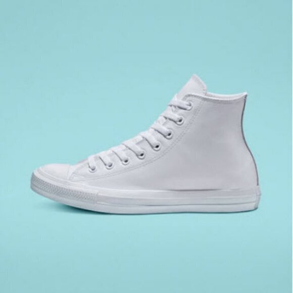 Converse Women's Chuck Taylor All Star Leather Hi Top Sneakers - Picture 1 of 11